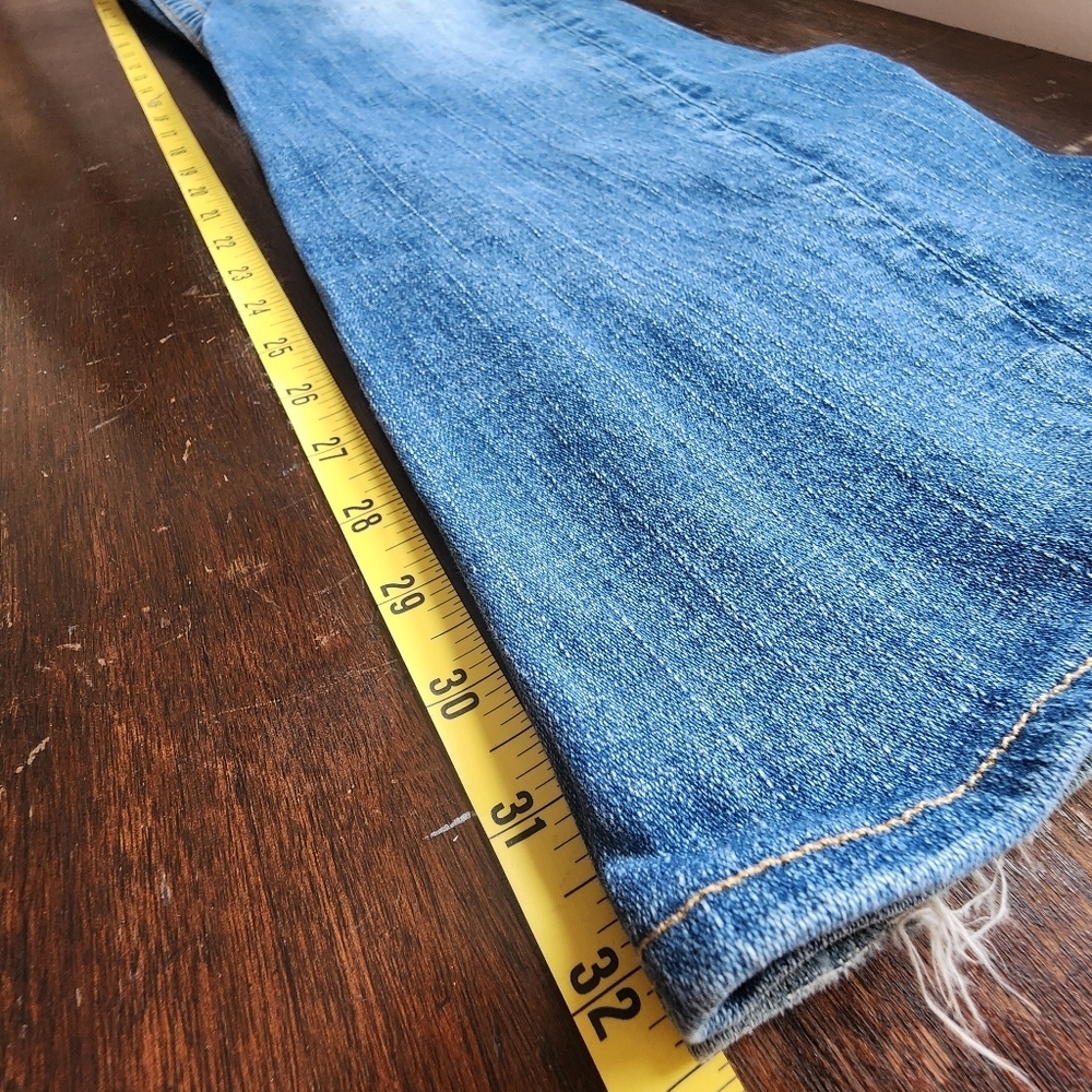 VTG TRUE RELIGION JEANS WOMENS 32 TWISTED SEAM FLARE LEG LOW RISE USA Horseshoe - Picture 13 of 15